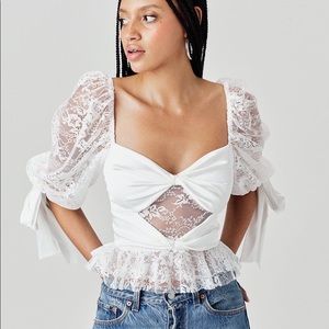 For Love and Lemons Sonia Lace Top